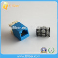 Color Azul 180 Grados RJ45 Cat6 Keystone Jack Tipo AMP